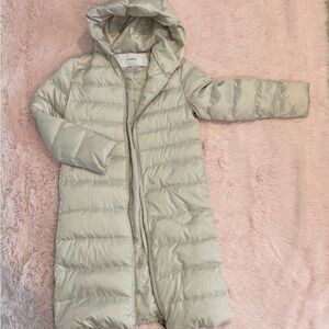 Women's Cream Puffer Coat